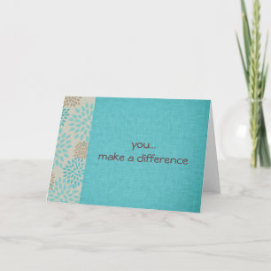 Cartão Você faz a diferença