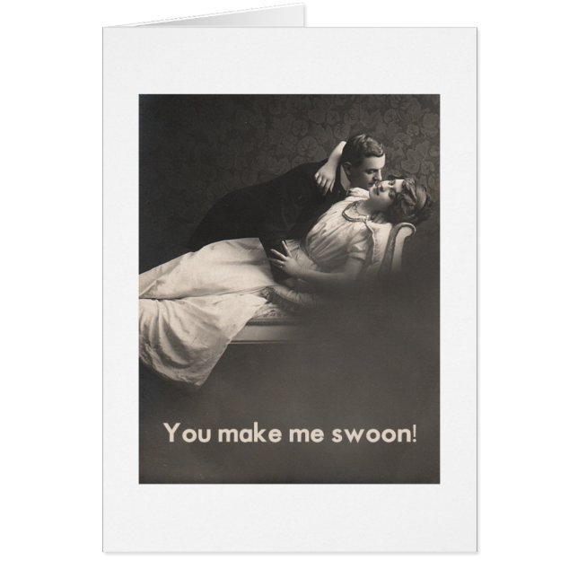 Cartão Você faz-me swoon! (Frente)