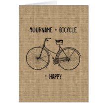 Você mais a bicicleta iguala o saco natural feliz