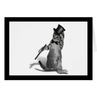 Cartão Você me faz sentir como Dançando! Tap Dancing Cat