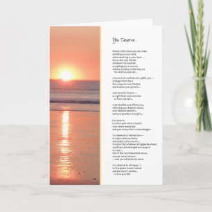 Cartão Você merece... inspiração