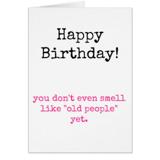 Cartão Você não cheira idoso