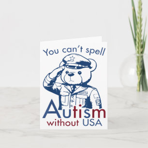 Cartão Você Não Consegue Soletrar Autismo Sem EUA