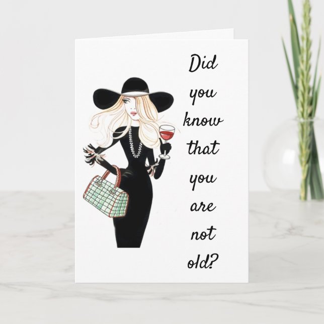 CARTÃO VOCÊ NÃO É "VELHO" VOCÊ É "RETRO" (Frente)