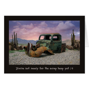 Cartão Você não está pronto para o monte de lixo