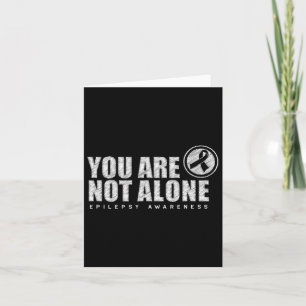 Cartão Você Não Está Sozinho Vista Epilepsia No Dia Púrpu