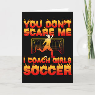Cartão Você Não Me Assusta Eu Treino Futebol Feminino Cit
