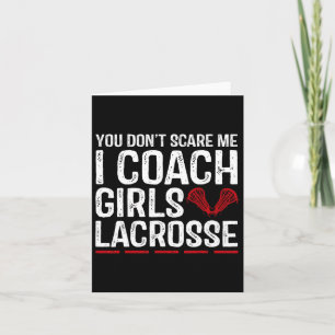 Cartão Você não me assusta, eu treino garotas Lacrosse Vi