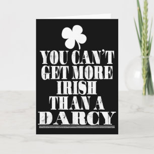 Cartão Você Não Pode Ser Mais Irlandês Do Que Um Darcy No