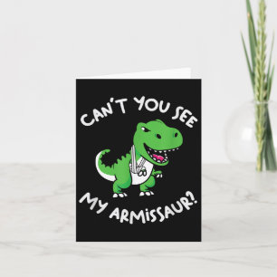 Cartão Você não pode ver meu Armissauro, o Dinossauro Cut