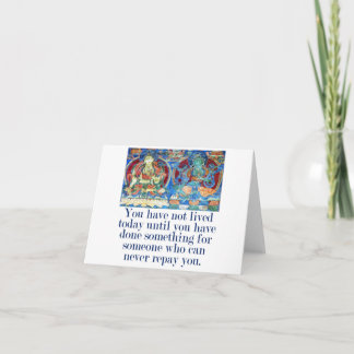 Cartão Você Não Viveu Hoje - Citação De Compaixão