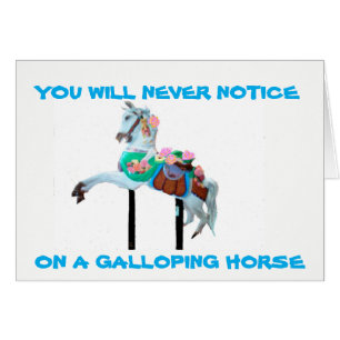 CARTÃO VOCÊ NUNCA NOTARÁ CAROUSEL GREETING CARD