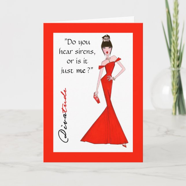 Cartão "Você Ouve Sereias, Ou Sou Só Eu?" (Frente)
