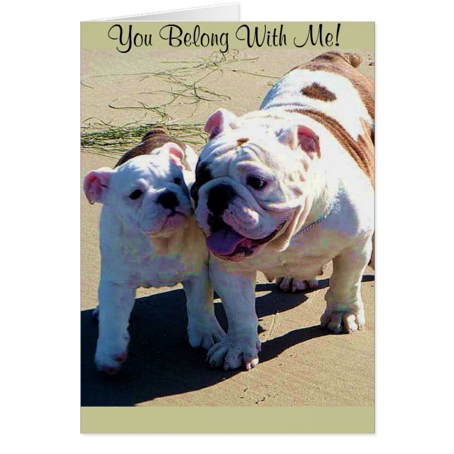 Cartão Você Pertence A Mim! (Frente)