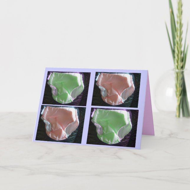 Cartão Você precisa de Fraldas... (Frente)