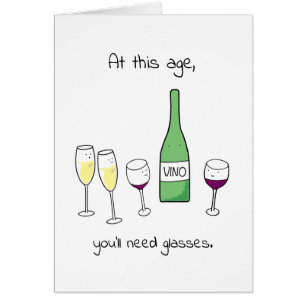 Cartão Você precisará vidros