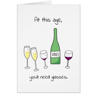 Cartão Você precisará vidros