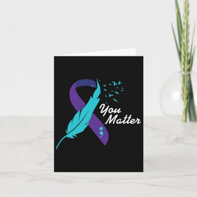 Cartão Você Problema Fita Suicídio Sensibilização Saúde M (Frente)