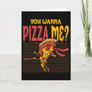 Cartão Você Quer uma Pizza Meu Estilo de Luta de Karatê M