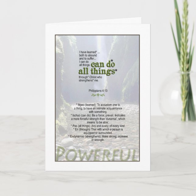 Cartão Você realmente pode fazer qualquer coisa - Philipp (Frente)