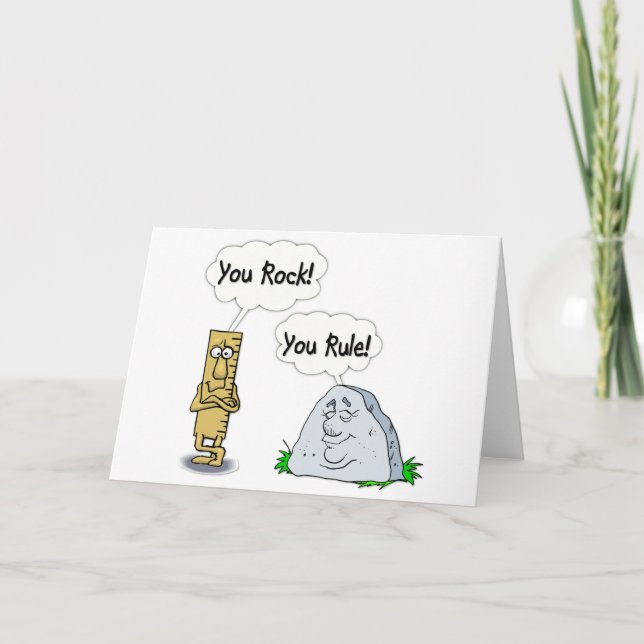 Cartão Você Rock, Você Regra (Frente)