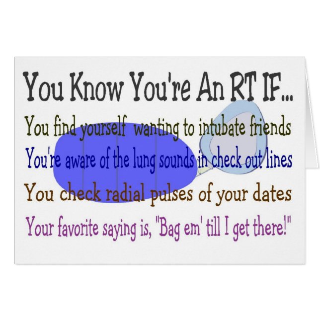 Cartão Você SABE que VOCÊ é UM RT SE… (Frente Horizontal)