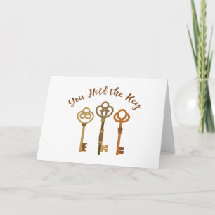 Cartão Você Segura A Chave