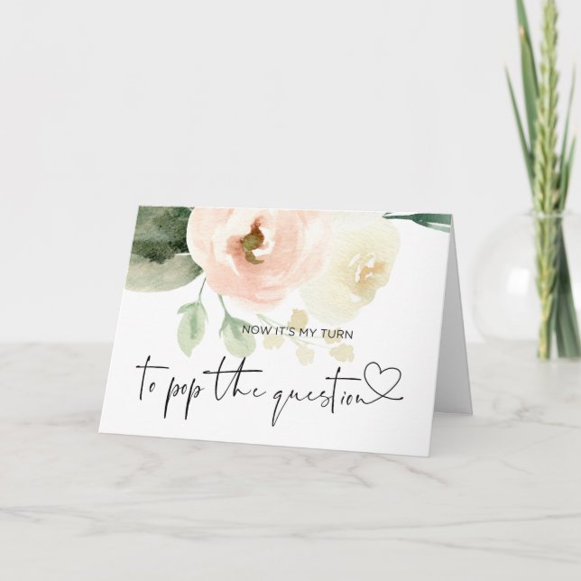 Cartão Você será a minha Pop de Bridesmaid da Noiva de Pe (Frente)