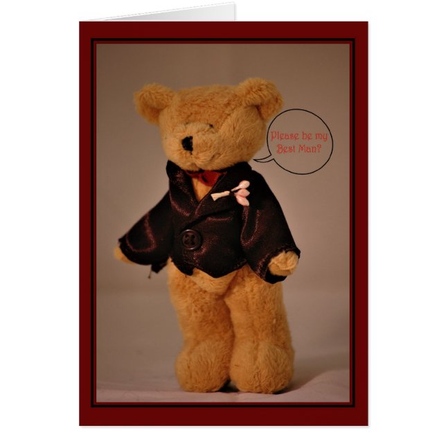 Cartão Você será meu Bestman? (Frente)