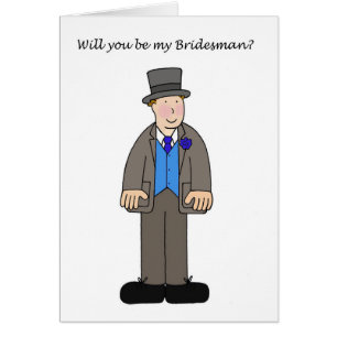 Cartão Você será meu Bridesman?