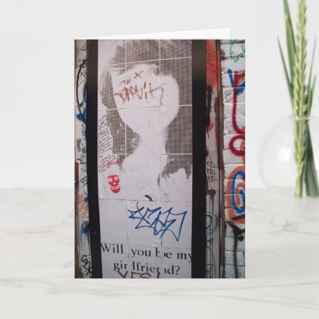 Cartão Você será meu namorada? (Frente)