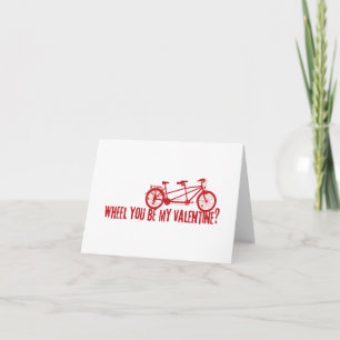 Cartão Você Será Meu Namorado Bicicleta Dia dos Namorados