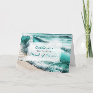 Cartão Você Será Minha Madrinha de casamento Proposta De