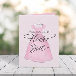 Cartão Você será minha Menina das Flores Pedido de Casame