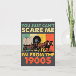 Cartão Você simplesmente não pode E eu sou dos anos 1900