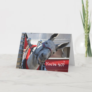 Cartão Você tem 40 anos? Feliz aniversário!
