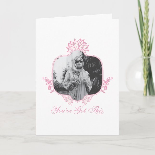 Cartão Você tem isso, o lótus branco (Frente)