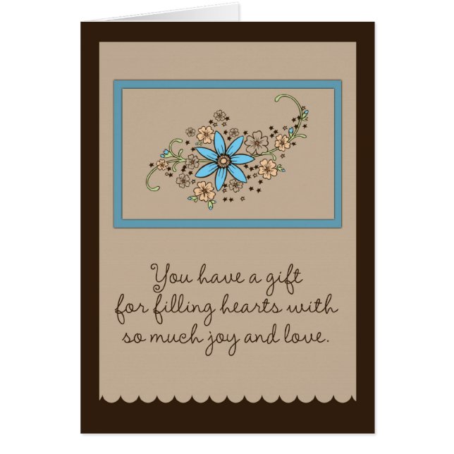 Cartão Você tem um presente (Frente)