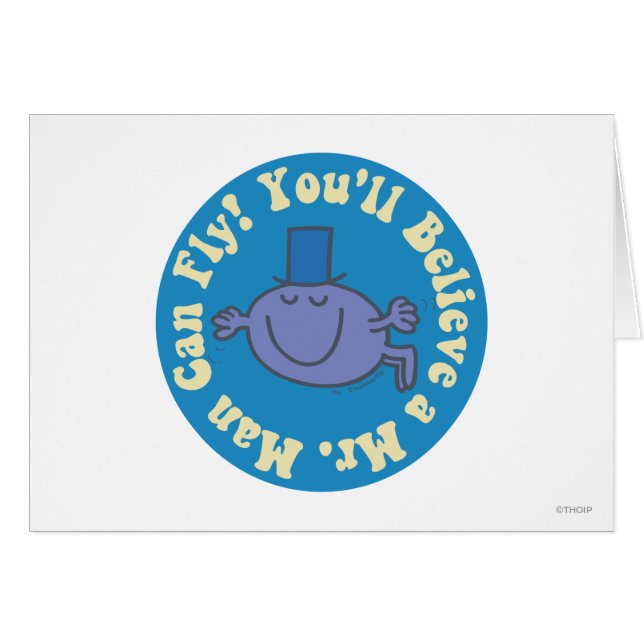 Cartão Você vai acreditar que um homem pode voar! (Frente Horizontal)