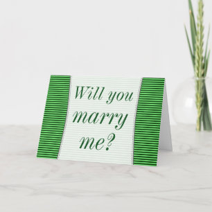 Cartão "Você vai me casado?" + Greve Verde