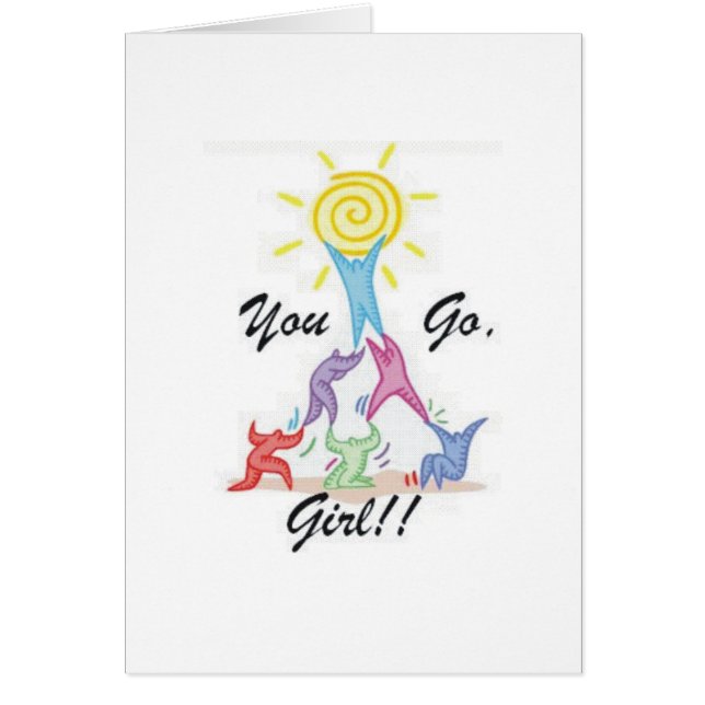 Cartão Você vai menina (Frente)