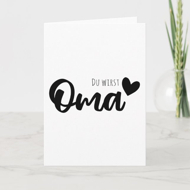 Cartão Você vai ser vovó (Frente)