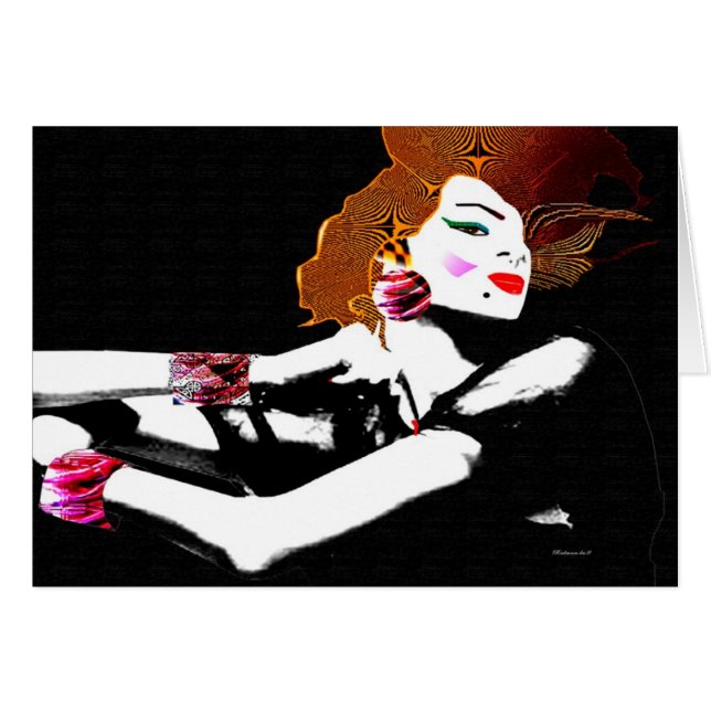 Cartão Vogue Strike a Pose (Frente Horizontal)