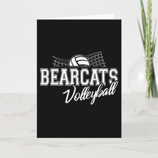 Cartão Volei Bearcats Espírito de Volta às Aulas  (Frente)