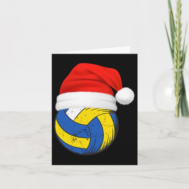 Cartão Voleibol jogador de voleibol Natal (Frente)
