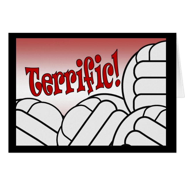 Cartão Voleibol - óptimo! (Frente Horizontal)