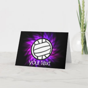 Cartão Voleibol Roxo