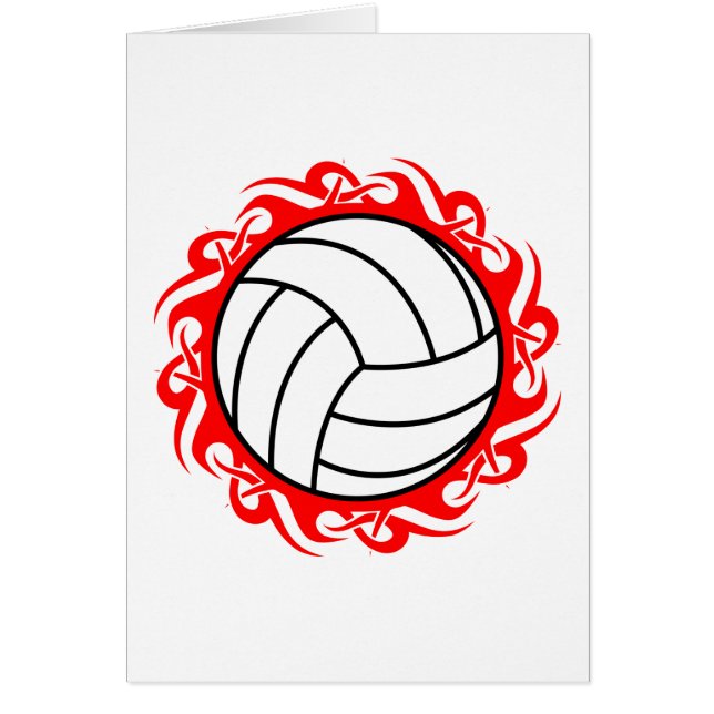Cartão voleibol tribal (Frente)
