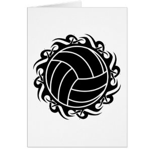 Cartão voleibol tribal