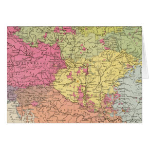 Cartão Volkerkarte v Oesterreich Ungarn, Áustria, Hungri
